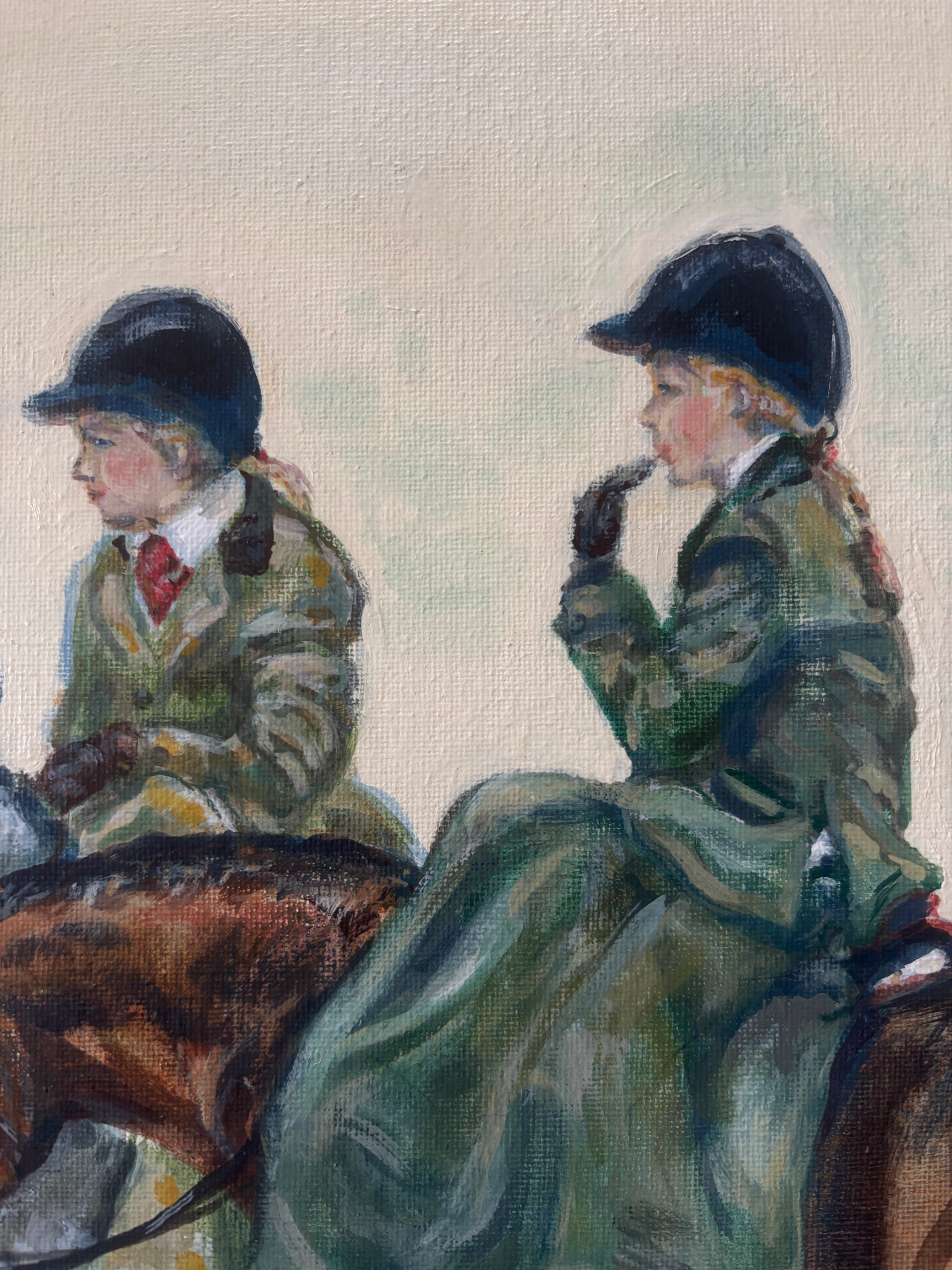 Sidesaddle on the sidelines