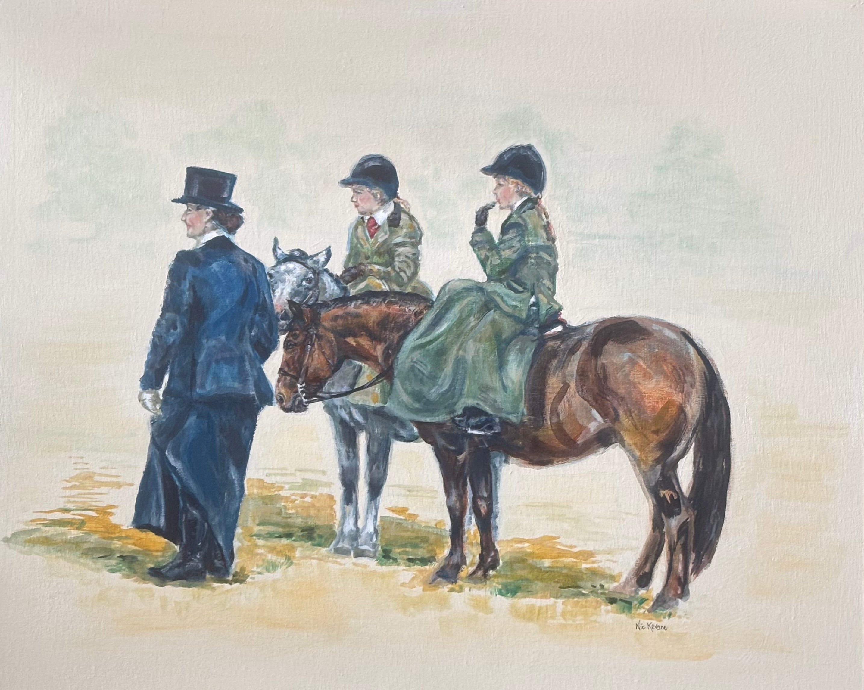 Sidesaddle on the sidelines