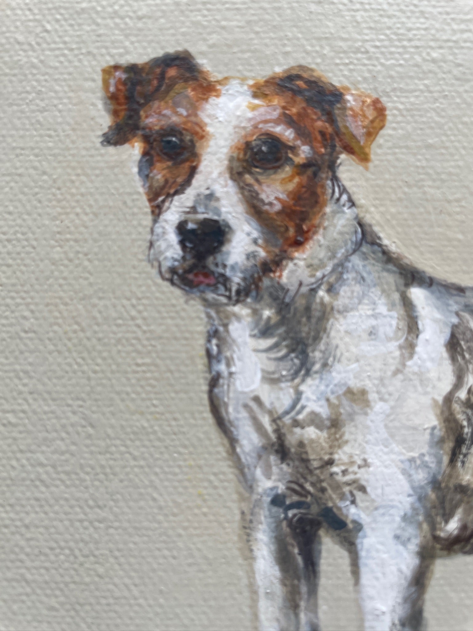 Jack Russell - 15cm x 15cm mini paintings depicting various countryside subjects.