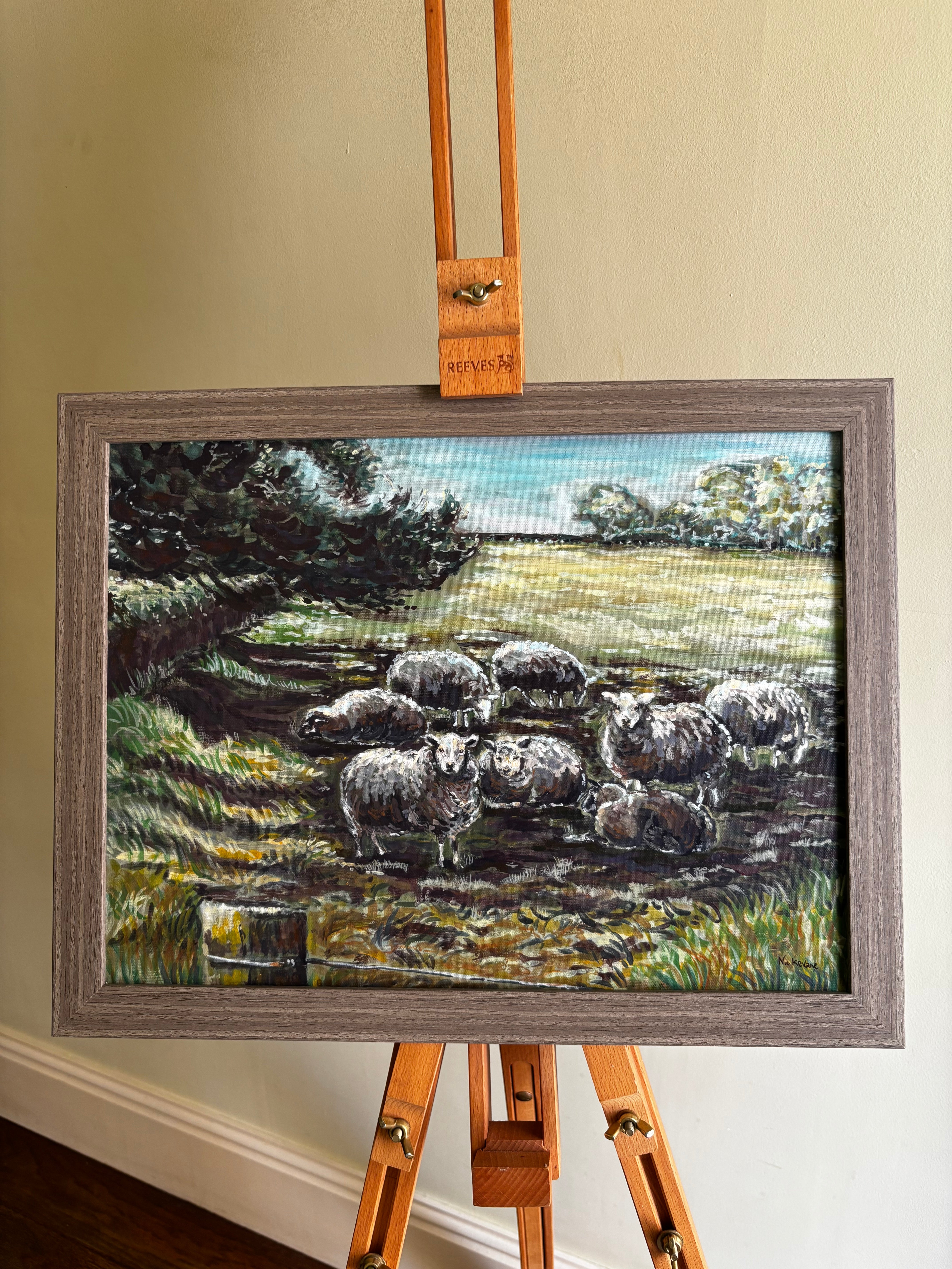 Sheep in the shade
